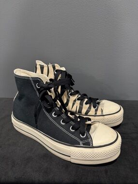 Double-sided Converse Chuck Taylor Platform Half/Half Design Shoes Women’s 10